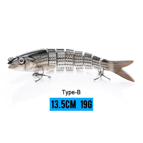 10/14cm Sinking Wobblers Fishing Lures Jointed Crankbait Swimbait 8 Segment Hard Artificial Bait For Fishing Tackle Lure